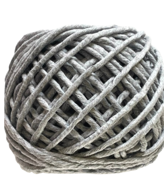 MACRAME 3MM SINGLE STRAND – GREY