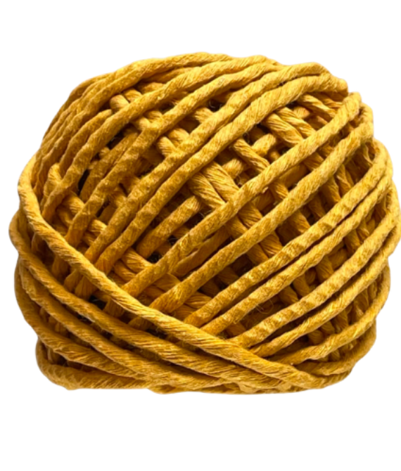 MACRAME 3MM SINGLE STRAND – MUSTARD