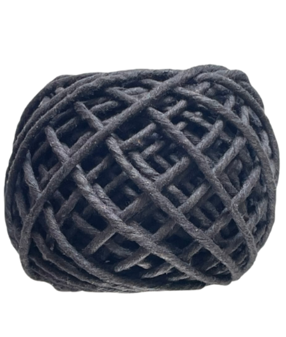 MACRAME 3MM SINGLE STRAND – BLACK