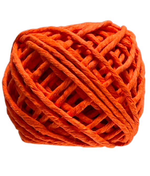 MACRAME 3MM SINGLE STRAND – ORANGE
